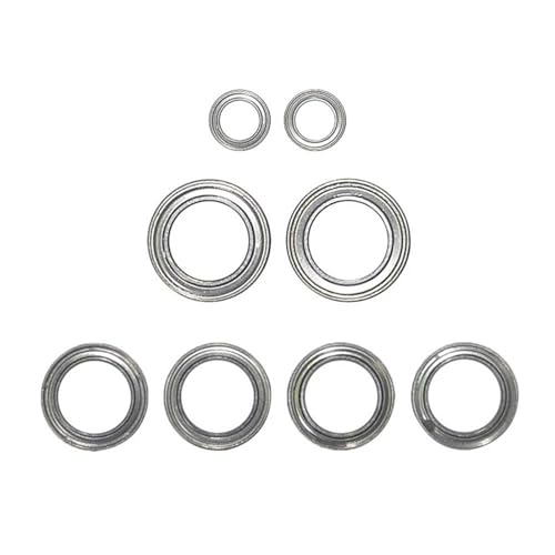 Double Rubber Seal for Xinlehong for 9115 9116 for GPTOYS for Foxx S911 S912 8Pcs Ball Bearing Set 1/12 rc Car Spare Parts Accessories