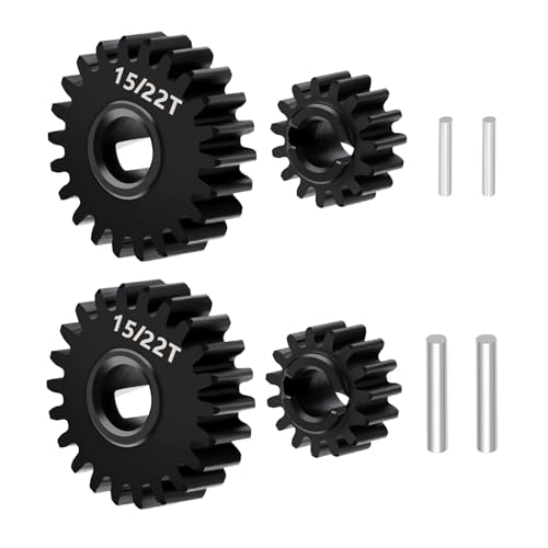 Overdrive 15/22T Underdrive 13/24T Steel Portal Gears Set | for 1/18 RC Crawler Redcat Ascent-18 Upgrade