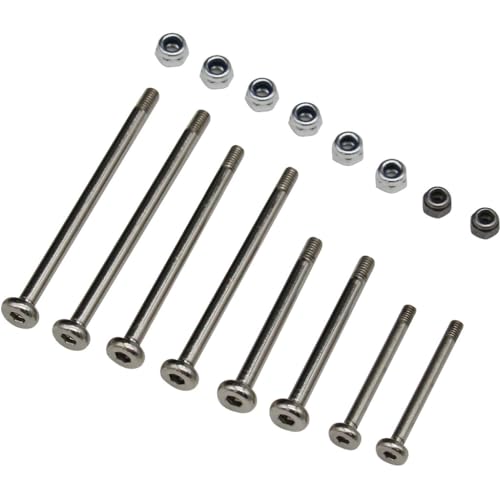 Hot Racing STE1568E08 Hardened Chrome Plated Steel Hinge-Pin Slash/Rustler