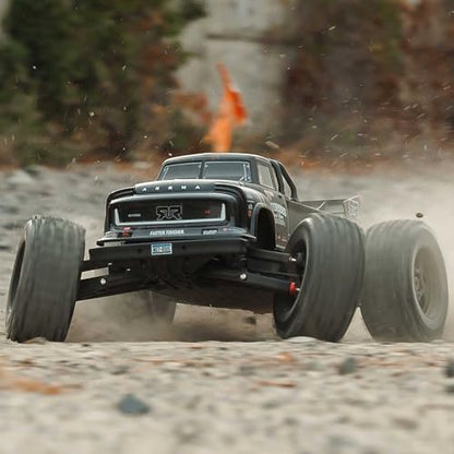 ARRMA RC Truck 1/8 Notorious 4X4 6S BLX BRUSHLESS V6 Stunt Truck RTR (Battery and Charger Not Included), (Black), ARA8611V6T1 - color: Black