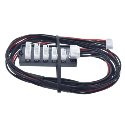 JST-XH 2S - 6S Balance Board with 60cm Extended Length JST-XH Adapter Cable - 60cm 20awg (100 Strand) Wire - Flexible Silicone Insulation - 2.54mm / 0.1" Pin Spacing