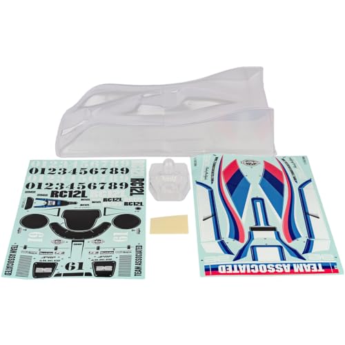 Associated 4485 RC12L Body Shell Set Clear - unpainted 1:12