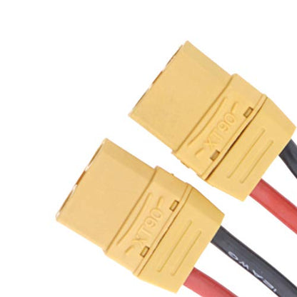 Create idea 2Pcs XT90 Female to Male Connector Adaptor Plug 12AWG with 8cm Cable for RC UAV Car Charger LiPo Battery Connector