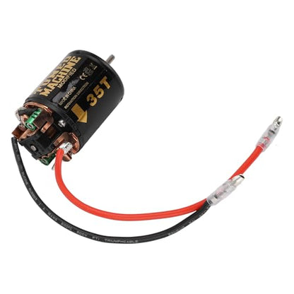 RC Car Brushed Motor 1/10 RC Crawler Car 540 Brushed Motor with Blue Heatsink for Axial Scx10 (35T) - size: 35T