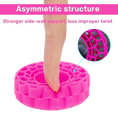 MEUS RACING Super Soft Silicone Rubber Inserts for 62-66mm 1.0" Tires(Rose Red) - color: Super soft