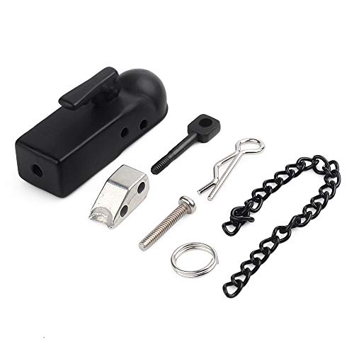INJORA Tow Hook Drop Hitch Receiver with Ball Buckle for 1/10 RC Crawler - size: with Ball Buckle