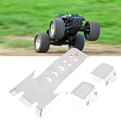 RC Chassis Armor Set Fit for VS4-10 Phoenix 1/10 RC Crawler Upgrades Parts with RC Front Rear Axle Protector Skid Plate