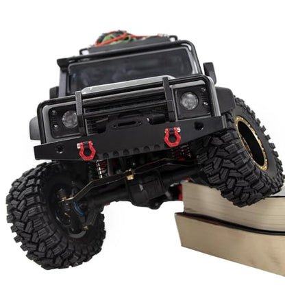 RC Bumper For Defender For TRX4M 1/18 Metal Front And Rear Bumper With Tow Hook RC Crawler Car Upgrade Parts Accessories(Rear) - size: Rear