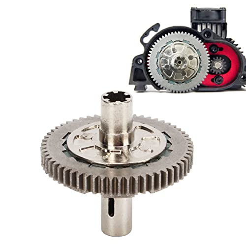 Estink Slipper Spur Gear, Metal Steel 57T 0.8Mod Slipper Set Slipper Clutch Assembly Spur Gear Upgrade Replacement Fit for Arrma 1/10 Granit for 1/8 RC Car, Silver