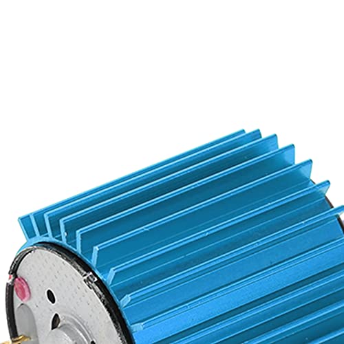 2 Speed 370 Brushed Motor, RC Brush Motor, Heat Dissipation High Speed High Efficiency RC Brush Motor Metal Gear with Heat Sink for WPL RC Car (Blue)