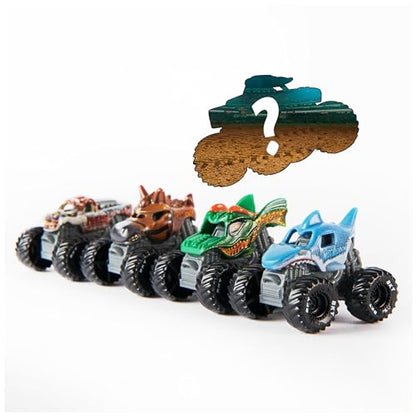 Monster Jam, Official Mini 5-Pack with Mystery Collectible Monster Truck, 1:87 Scale, Kids Toys for Boys and Girls Ages 3 and up
