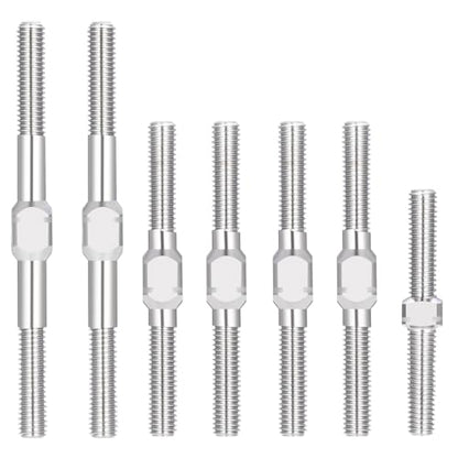 7PCS RC Titanium Turnbuckles Set Complete Turnbuckles Camber Link Toe Link Set for 1/10 Team Associated RC10CC RC Car Upgrades Parts Accessories