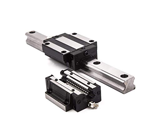 TEN-HIGH HSR30 400mm Linear Guide Rail Linear Motion Slide Rails Linear Motion Products, for CNC Routers, 1pcs Rail + 2pcs HSR30CA Blocks Bearing - size: 400mm, style: HSR30