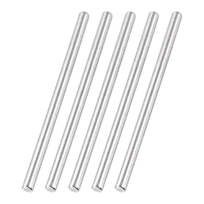 MECCANIXITY 60 Pack Dowel Pin Wheel, 1.5x22.5mm Steel Hex Wheel Hub Nut Pin Replacement for DIY RC Car Truck Boat Helicopter Model Part, Silver - size: 1.5x22.5mm