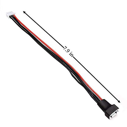 3Pack ShareGoo 20CM 22AWG JST-XH Balance Charging Extension Cable Wire Lead Adapter for RC Lipo Battery (for 3S LiPo)