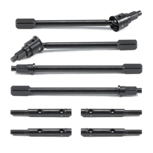 RC Car Transmission Shaft For Axial 1/18 For Capra For Unlimited For Trail For UTB18 Universal Driveshaft Straight Shaft Portal Stub Axle Replacement Buggy RC Crawler Car Parts(4 in 1) - size: 4 in 1