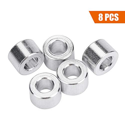 Cosiki Spacers, Spacer, 8pcs/Set RC Spacer Axial SCX10 RC Car Aluminium Alloy Washer Soild RC Shock Damper Spacer for RC Crawler, RC Truck, RC Car