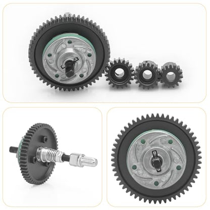 daitoku Differential Gear Complete Slipper Clutch with 32P 15T/17T/19T Pinions Gear Set for Traxxas Slash Stampede Rustle 4X4, Replacement of 6878
