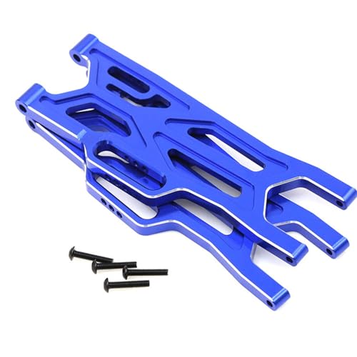 Aluminum Front Lower Suspension Arms Set Compatible for Arrma 1/10 Kraton/Outcast 4x4 4S V2 BLX RC Truck Upgrade Parts L/R Suspension Arms Swing Arm Replacement ARA330711 - color: blue, size: Front Lower