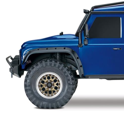GLOBACT 1.9 Beadlock Wheel Rims for TRX4 TRX6 Axial SCX10 Redcat GEN7, BR | Aluminum RC Wheel Hub, Adjustable 4 Offsets, 1/10 RC Crawler Upgrade - color: Bronze