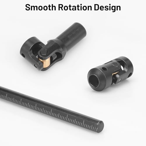 daitoku Driveshaft Universal Joint Drive Shaft 68-229mm Free to Cut Length for SCX10 I II III TRX4 Capra 1/10 LCG DIY RC Upgrade Parts - Black - color: Black