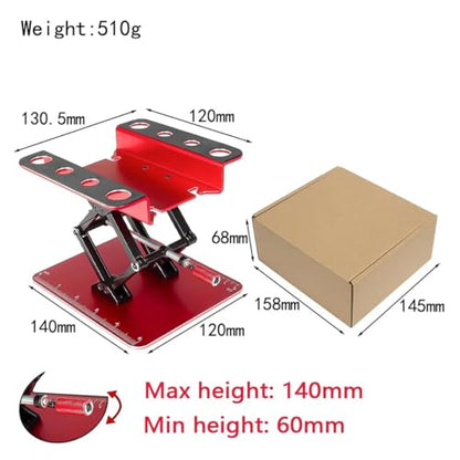 RC Car Work Stand Upgrade 1/8 1/10 1/12 Scale TRX4 Axial Redcat Losi RC Crawler Monster Truck Buggy，Aluminum Repair Workstation 360 Degree Rotation Lift Lower.