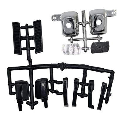 RC Crawler Body Shell Upgrade Part for 1/10 RC Crawler TRX4 SCX10 90046 AT4 Redcat GEN 8 Scout II (Side Mirrors Set,Black) - color: Side Mirrors Set,black