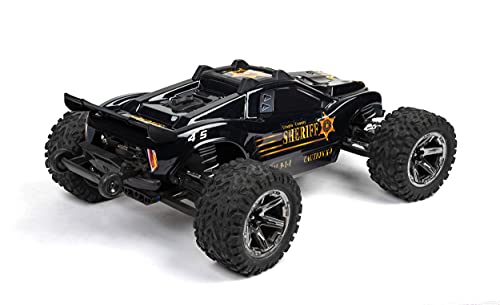 SummitLink Custom Body Compatible for Rustler 4X4, Rustler BL-2S, Rustler 4x4 Ultimate 1/10 Scale RC Car or Truck(Truck not Included)-1 (Muddy Orange Over Black Style)