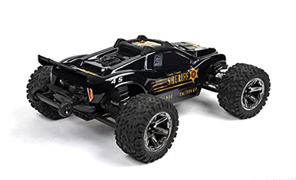 SummitLink Custom Body Compatible for Rustler 4X4, Rustler BL-2S, Rustler 4x4 Ultimate 1/10 Scale RC Car or Truck(Truck not Included)-1 (Muddy Orange Over Black Style)
