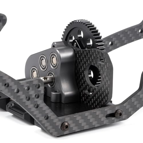 Overdrive Gearbox LCG Trans 29% 17% Overdrive Transmission with Skid Plate for 1/10 RC Crawler LCG Chassis SCX10 III Pro Capra (17% Front OD Trans) - color: 17% Front Od Trans