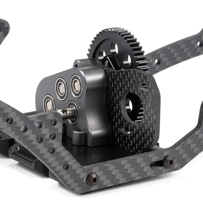 Overdrive Gearbox LCG Trans 29% 17% Overdrive Transmission with Skid Plate for 1/10 RC Crawler LCG Chassis SCX10 III Pro Capra (17% Front OD Trans) - color: 17% Front Od Trans