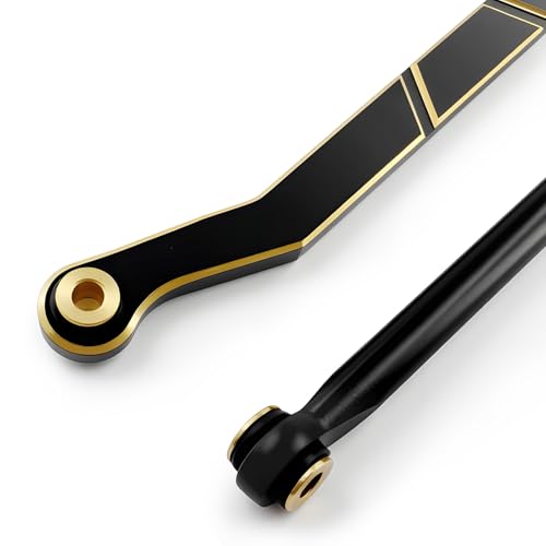 Brass Steering Links Set for 1/18 RC Crawler Redcat Ascent-18, Black Coated Upgrade Replacement Parts, High-Tightening Linkage