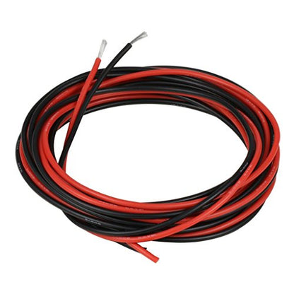 BNTECHGO 18 AWG Silicone Wire Red Black 10ft Stranded Tinned Copper Wire | Flexible 18 Gauge Stranded Wire Silicone Rubber Insulation For RC Models, Drone, Robot, Battery, EV Charger, 3D Printer, DIY - color: 18 gauge red and black, size: 18 gauge silicon