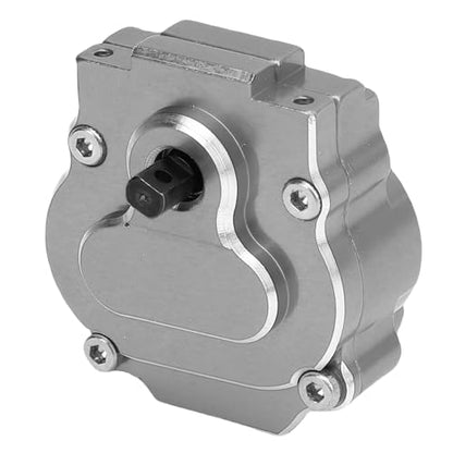 RC Complete Transmission, CNC Aluminum Alloy 24:1 Complete Transmission Smooth Operation for 1/18 RC Crawler Car Upgrade Part (Grey) - color: Grey