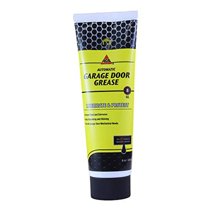 AGS Company Garage Door Grease, 8oz Lubricant, Protect and Lubricate, Prevent Rust and Corrosion on Garage Doors, Stop Squeaking and Sticking, for All Garage Door Mechanical Needs