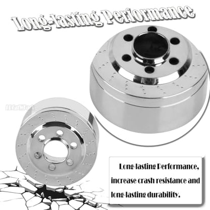 4Pcs 100g Stainless Steel Heavy Duty Wheel Weights Upgrades Part for 1/10 SCX10 SCX10 II 90046 SCX10 III TRX4 D90 RC Crawler Car 1.9 & 2.2 Beadlock Wheels Balance Weights