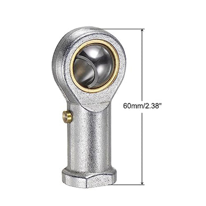 uxcell PHSB7 7/16 Inch Female Rod End Bearing Set - 2pcs of 7/16-20 Left and Right Hand Thread Rod Ends with Jam Nut - size: 7/16