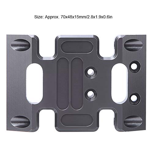 Aluminum Alloy Center Skid Chassis Plate, RC Car Accessory for Crawler Protection with Easy Installation, Fit for AXIAL SCX10 1/10 RC Car