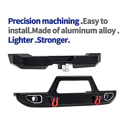 Aluminum Front&Rear Bumper for AXIAL SCX24 Ford Bronco AXI00006 1/24 RC Crawler Car
