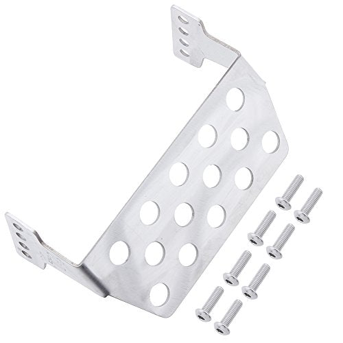 Hobbypark Metal Rear Chassis Protector Plate Stainless Steel for 1/10 Scale Traxxas TRX-4 RC Crawler OP Parts