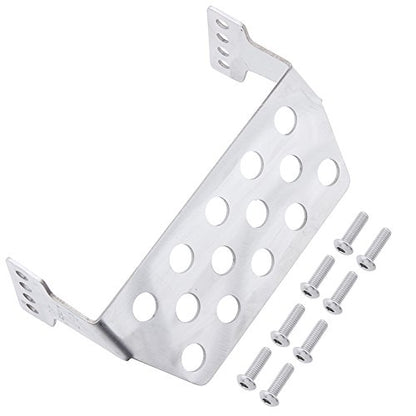 Hobbypark Metal Rear Chassis Protector Plate Stainless Steel for 1/10 Scale Traxxas TRX-4 RC Crawler OP Parts