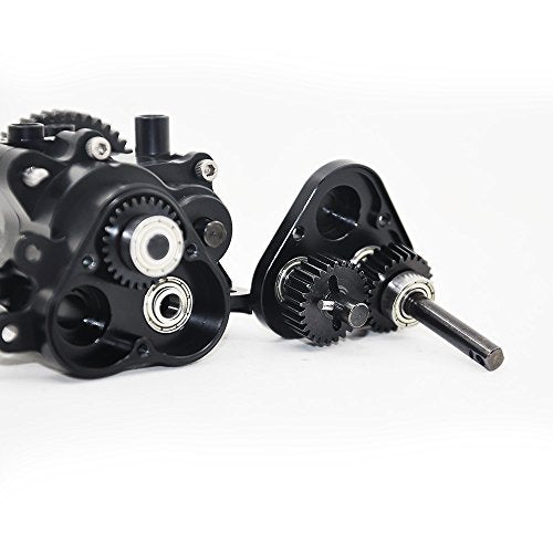 RCLIONS CNC Aluminum Transmission Case Gearbox with Steel Gear for TRX4 T4 | 1/10th RC Crawler Car Upgrade Parts