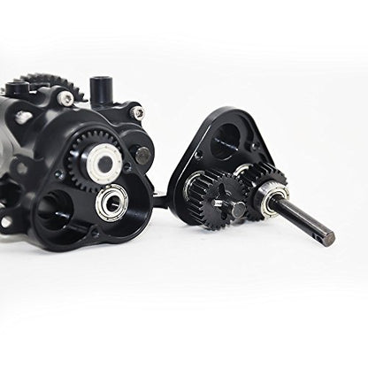 RCLIONS CNC Aluminum Transmission Case Gearbox with Steel Gear for TRX4 T4 | 1/10th RC Crawler Car Upgrade Parts
