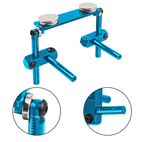 1Set ShareGoo RC Magnetic Body Post Stealth Invisible Body Shell Mount Column Kit Compatible with HSP Sakura D3 XIS Himoto HPI Tamiya TT-01 TT-02 1/10 RC Touring Car Drift Car (Blue) - color: Blue