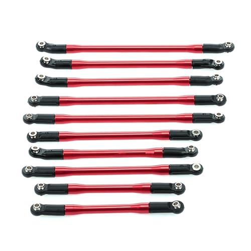 RC Models Parts For Axial For SCX10 II 90046 For 1/10 RC Crawler Car 10Pcs Set Metal Link Set Plastic Rod End
