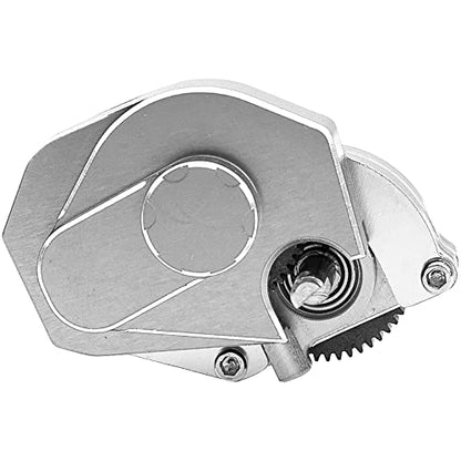 Share Goo Aluminum Complete Transmission Gearbox w/Transmission Gear Upgrade Part Compatible with Axial SCX24 Deadbolt C10 JLU Gladiator Bronco 1/24 RC Crawler Car (Silver) - color: Silver