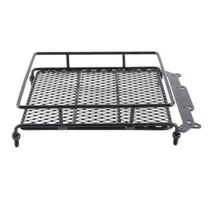 Steel Luggage Tray Roof Rack for 1/10 RC Crawler Car, Durable Metal Roof Rack, Lightweight RC Accessory with Easy Installation, Universal Fit for CC01 CR01 D90 SCX10 Models (M) - style: M