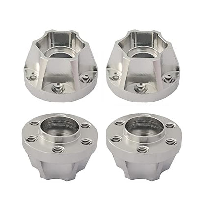 4Pcs Metal RC Wheel Hubs Adapters 12mm Hex for 1.9inch 2.2inch Beadlock Wheel Rim Axial Scx10 Trx4 Wraith Gen7 Gen8 D90 CC01 1/11 RC Crawler S (12mm) - size: 12mm