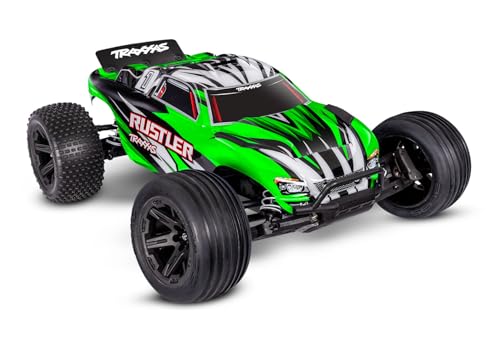 Traxxas Rustler 2WD XL-5 Stadium Truck with Battery and Charger (Green) - color: Green