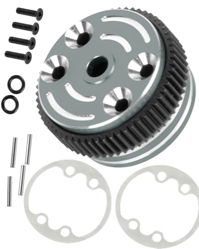 RC Differential Case Upgrades Part for 1/10 Slash 2WD VXL,Stampede 2WD VXL XL-5,Rustler 2WD VXL XL-5,Bandit 2WD VXL,Aluminum Alloy Differential Case Hop Ups,Titanium - color: Titanium - (Upgrades)